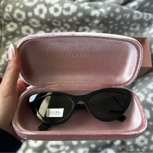 Miu Miu Black Cat Eye Sunglasses